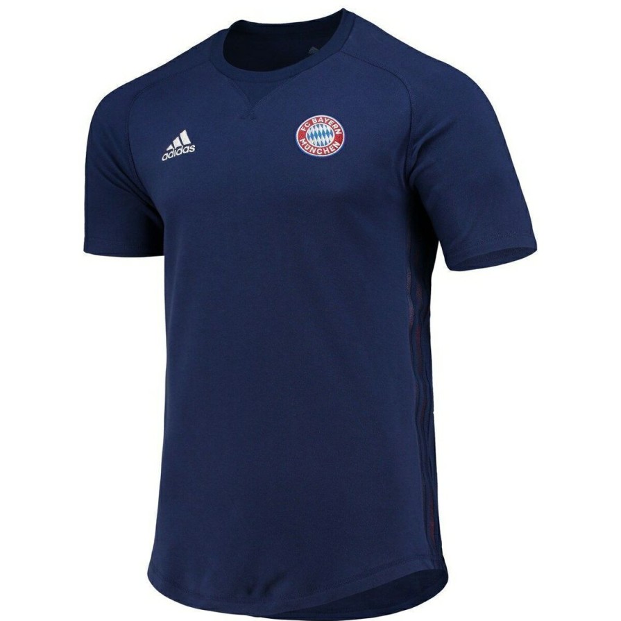 Men'S Clothing * | Cheapest Men'S Adidas Bayern Munich Raglan Travel T-Shirt Blue