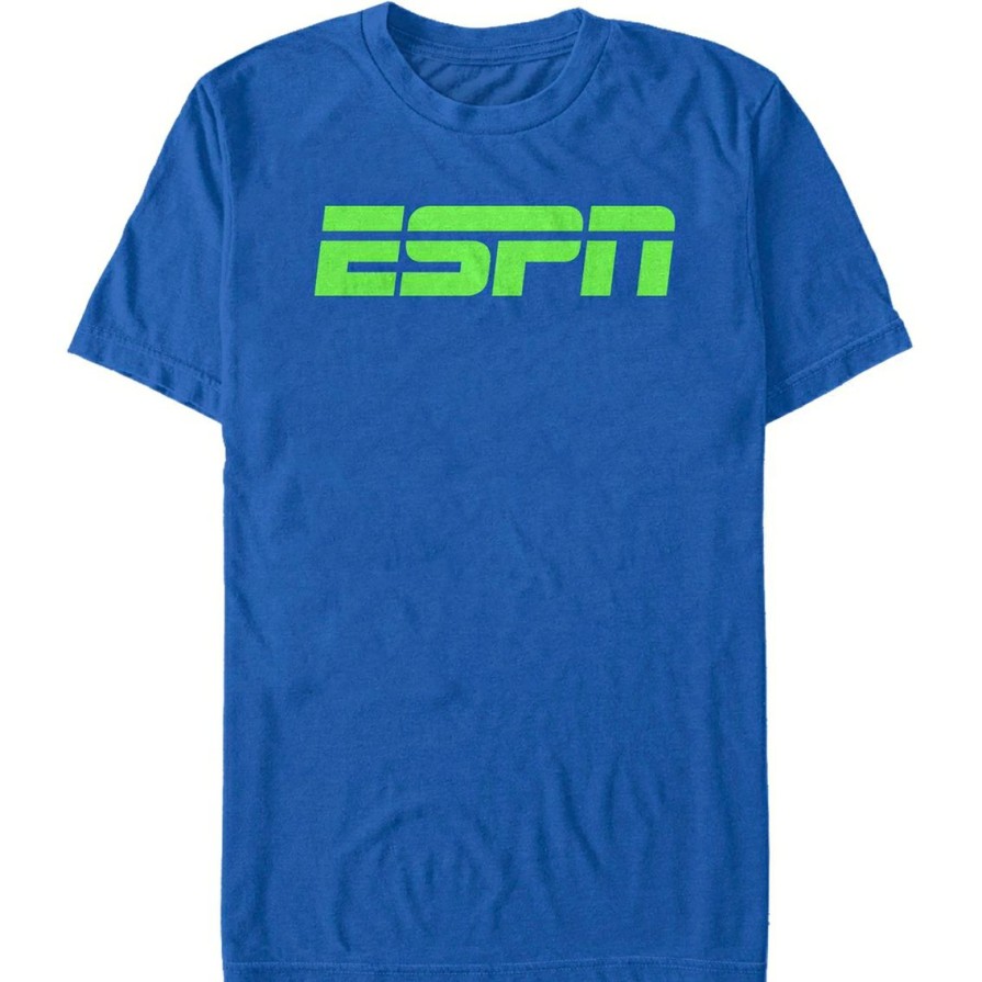 Men'S Clothing * | Best Sale Mad Engine Mens Espn Black Logo T-Shirt Royal