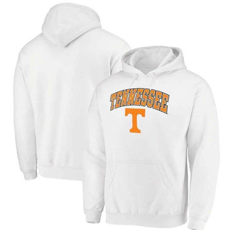 Men'S Clothing * | Best Deal Men'S Fanatics Branded Tennessee Volunteers Campus Logo Pullover Hoodie White