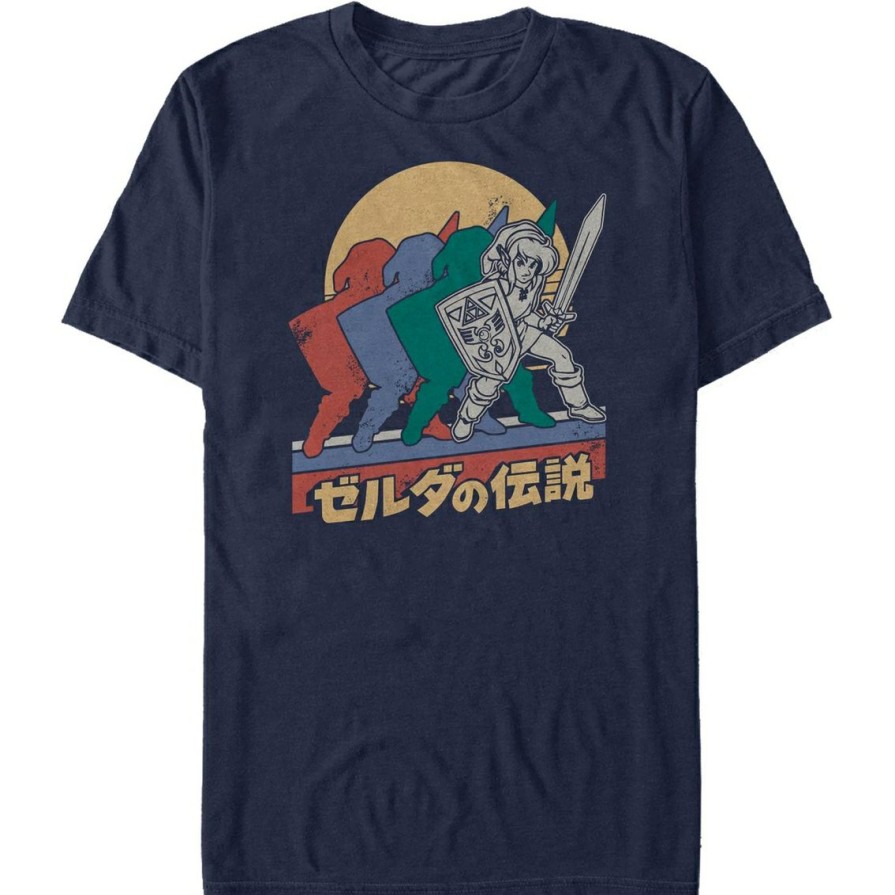 Men'S Clothing * | Flash Sale Mad Engine Mens Nintendo Snail Spread T-Shirt Navy