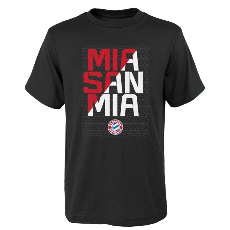 Men'S Clothing * | Deals Outerstuff Youth Bayern Munich Mia San Mia T-Shirt Black