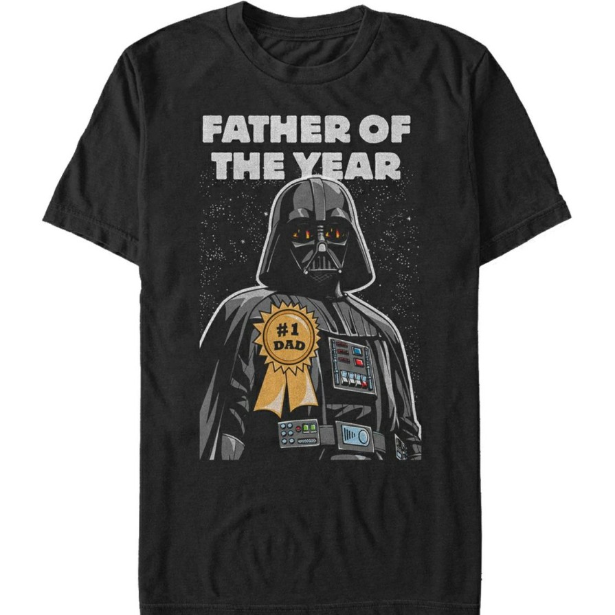 Men'S Clothing * | Discount Mad Engine Mens Star Wars Father Of The Year T-Shirt Black