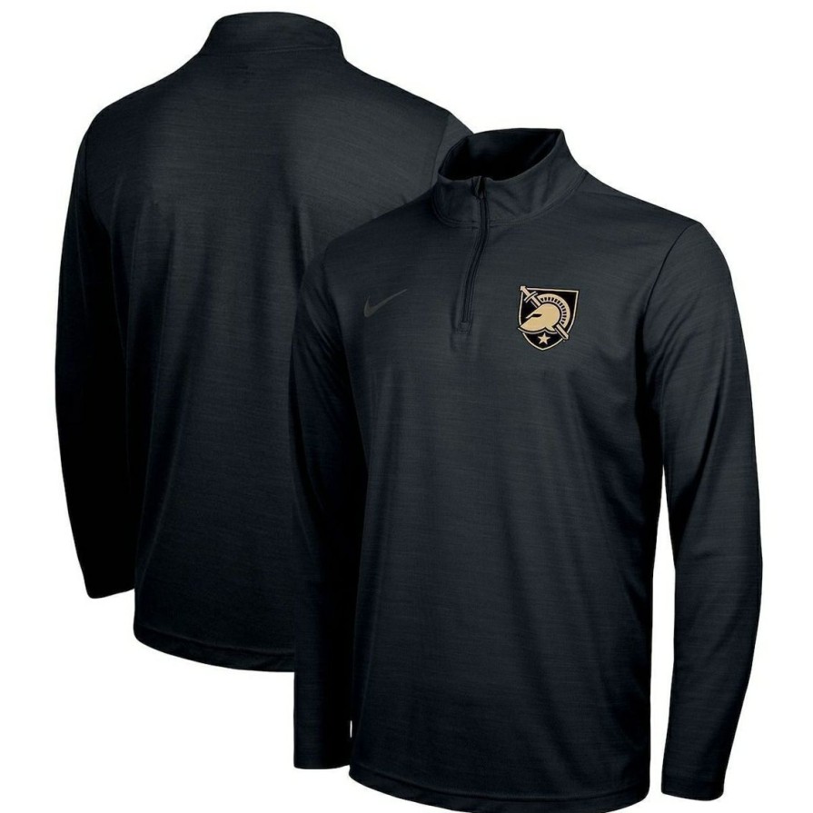 Men'S Clothing * | New Men'S Nike Army Knights Big & Tall Primary Logo Intensity Performance Quarter-Zip Jacket Black