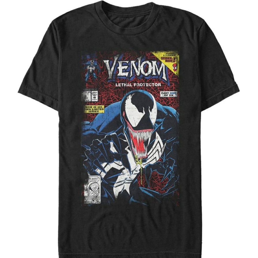 Men'S Clothing * | Top 10 Mad Engine Mens Marvel Todd Venom T-Shirt Black