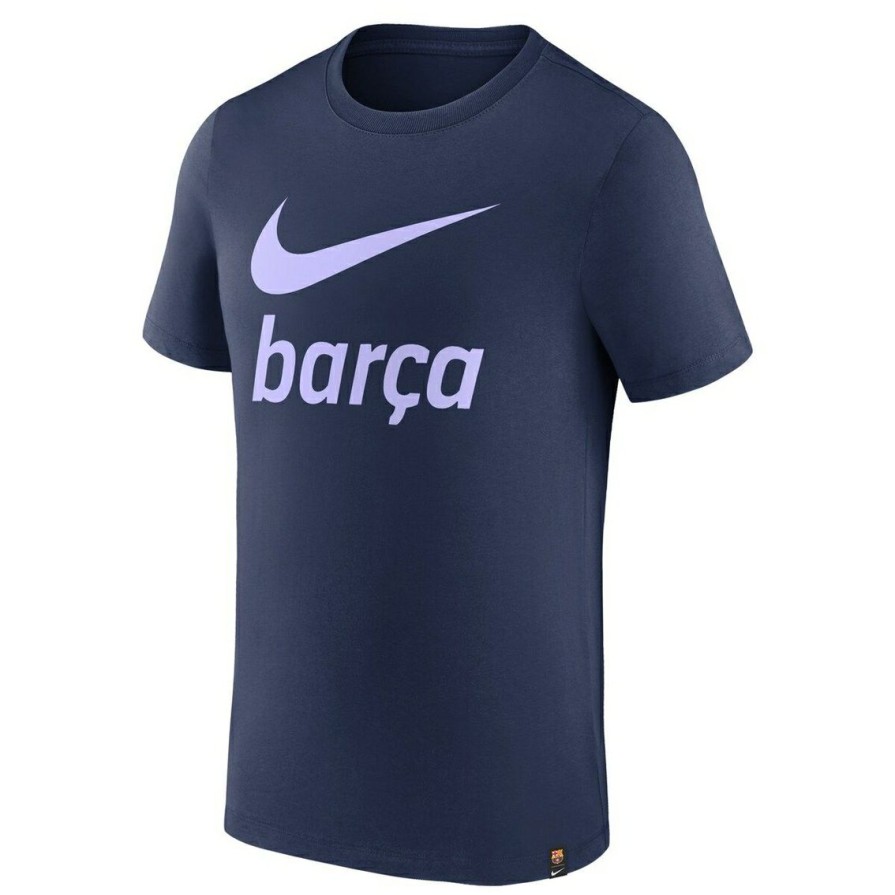 Men'S Clothing * | Best Reviews Of Men'S Nike Barcelona Swoosh Club T-Shirt Navy