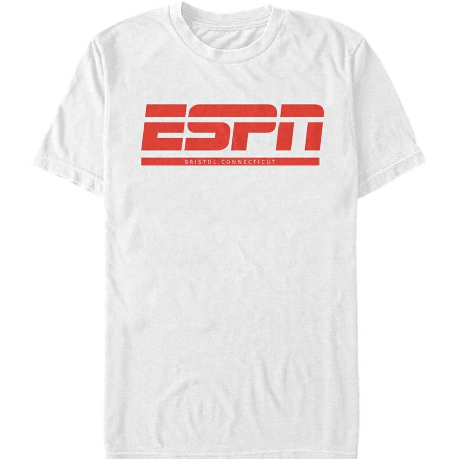 Men'S Clothing * | Budget Mad Engine Mens Espn Espn Bristol T-Shirt White