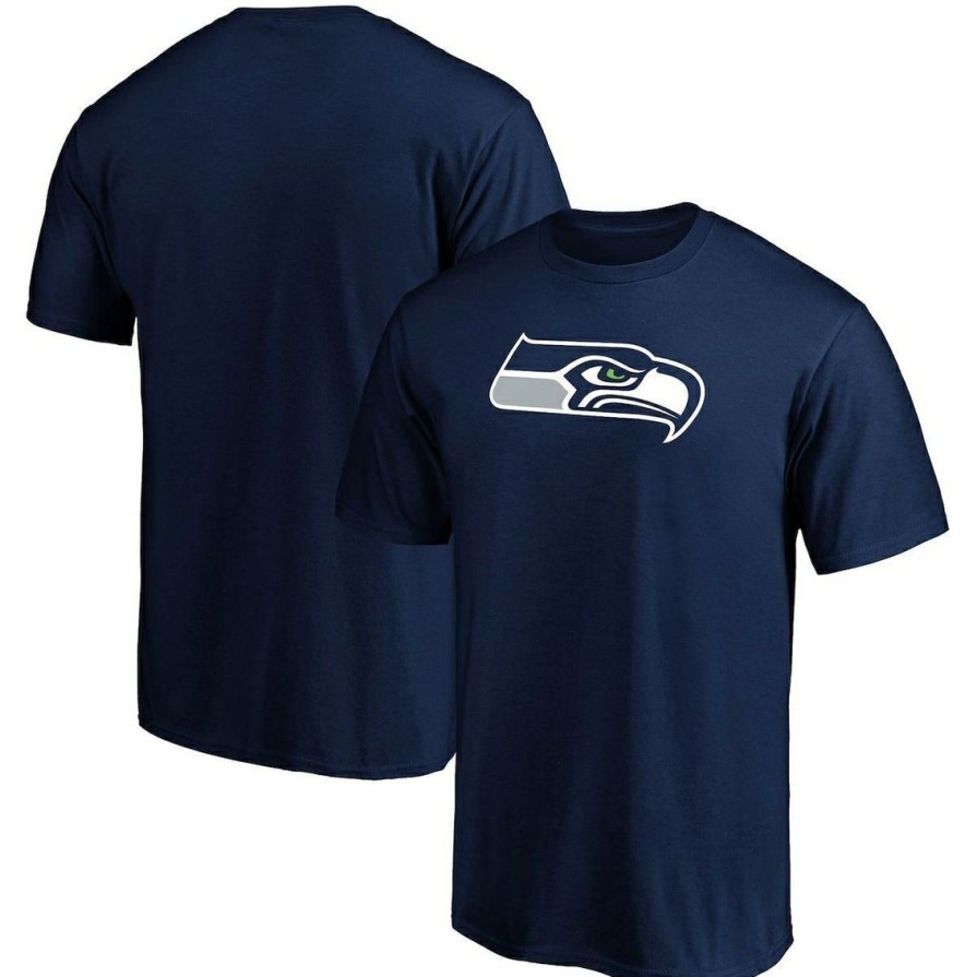 Men'S Clothing * | Deals Men'S Fanatics Branded College Seattle Seahawks Primary Logo Team T-Shirt Navy