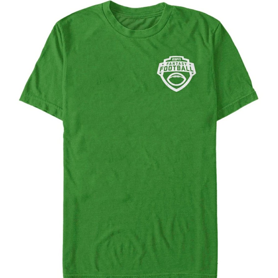 Men'S Clothing * | Outlet Mad Engine Mens Espn Ff One Color T-Shirt Kelly