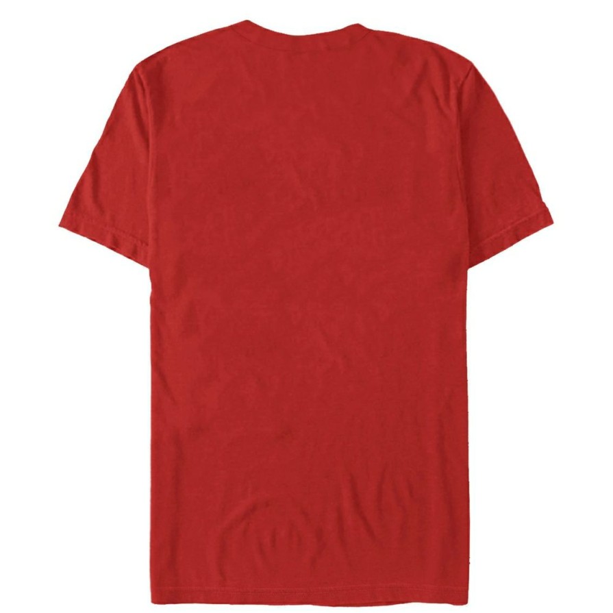 Men'S Clothing * | Cheap Mad Engine Mens Espn Stroke Stack Espn T-Shirt Red