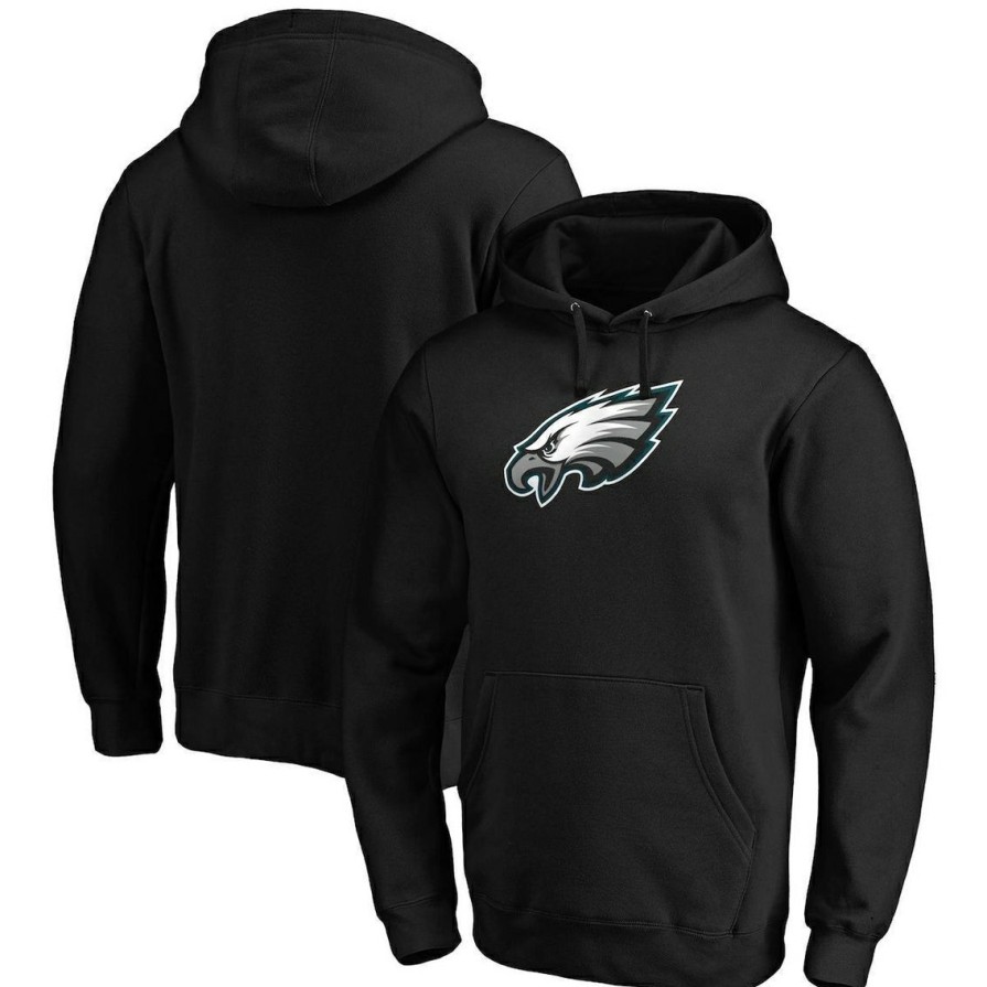 Men'S Clothing * | Best Deal Men'S Fanatics Branded Philadelphia Eagles Team Logo Pullover Hoodie Black