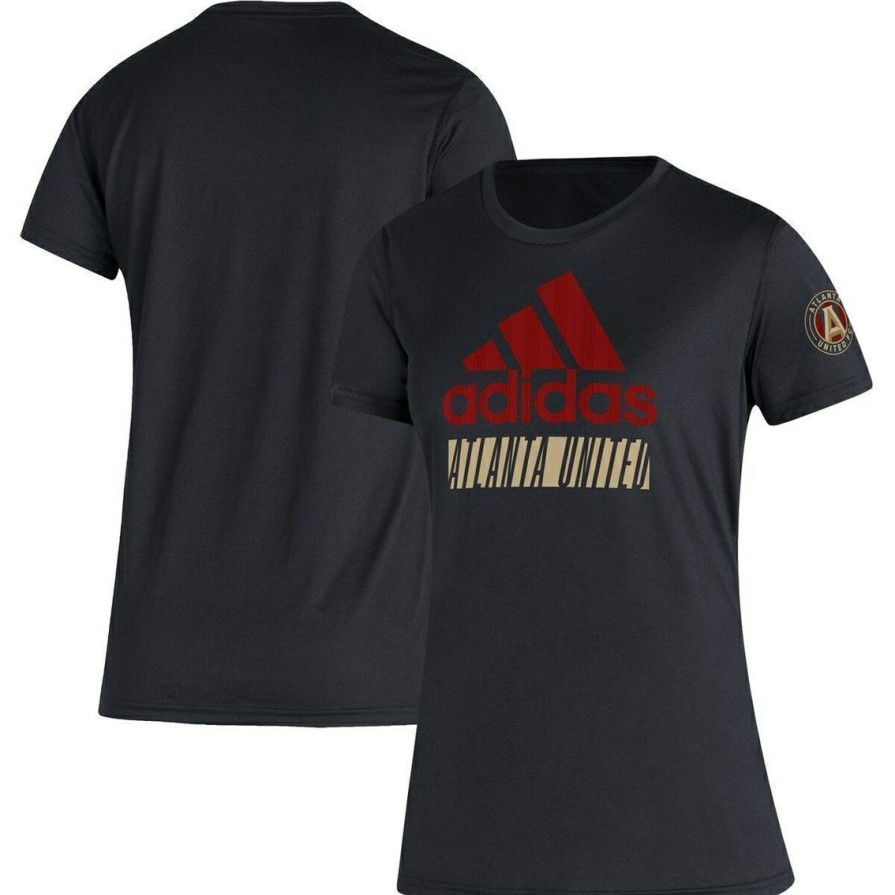 Men'S Clothing * | Buy Women'S Adidas Atlanta United Fc Creator Vintage Aeroready T-Shirt Black